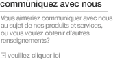 communiquez avec nous