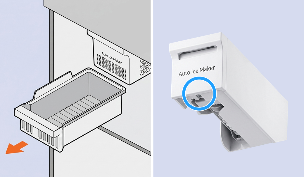 Reset the ice maker