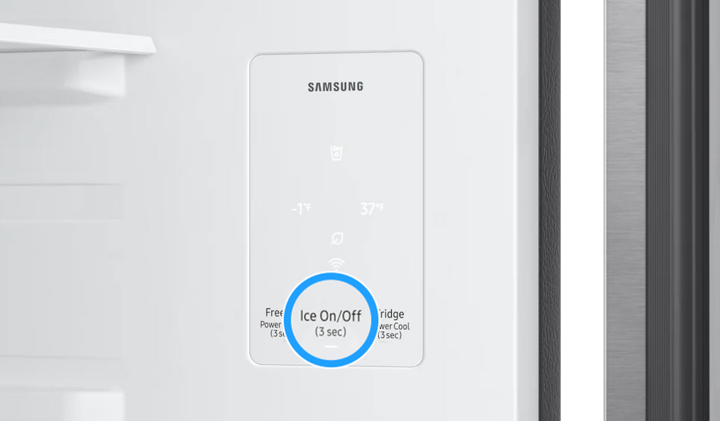 Verify the ice maker is on