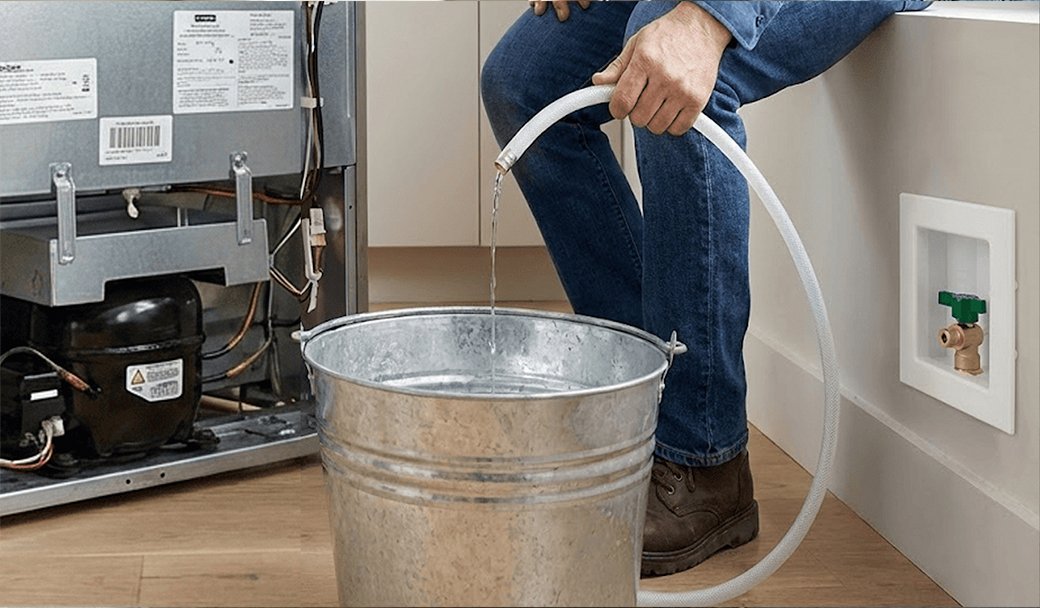 Clean the water supply line